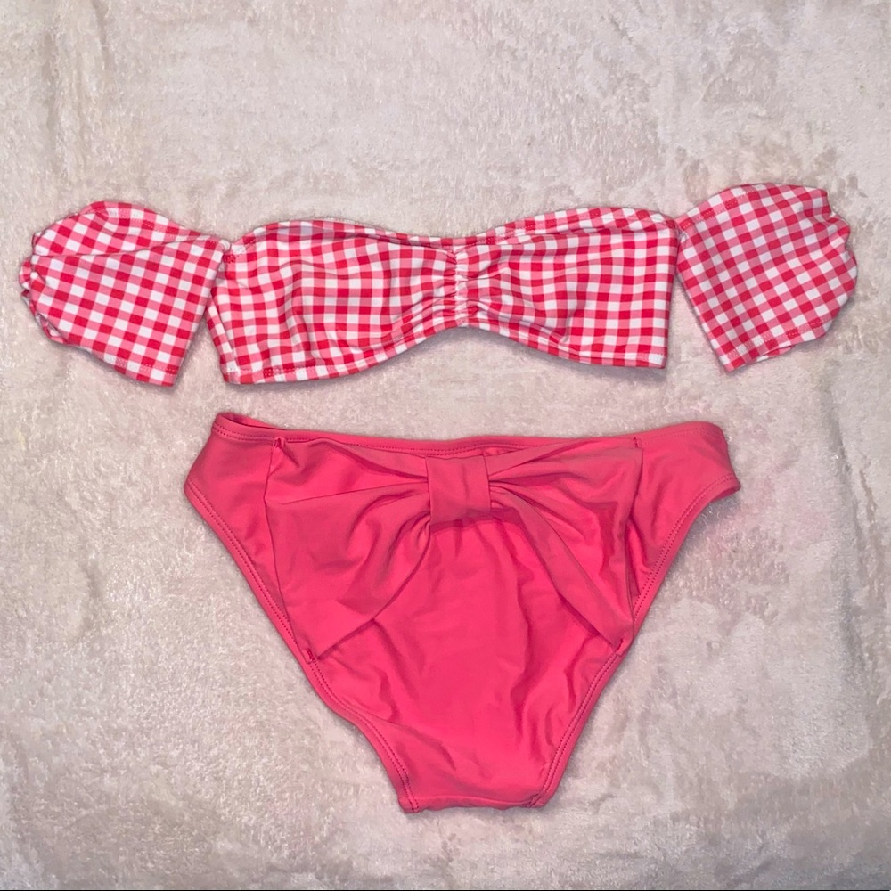 Lauren James Off the Shoudler Bow Bikini Set